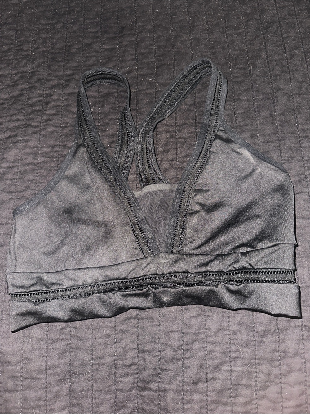 Women's Black Racerback Bralette - Comfortable Everyday Support